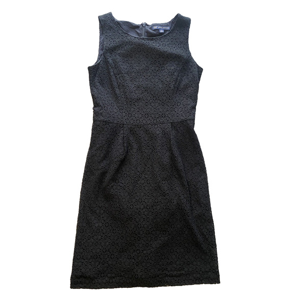 Brooks Brothers Dresses & Skirts - Brooks Brothers Dress Womens Size 4 Black Shift Eyelet Lace Office Career Church